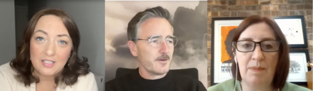 Maria Caerns, Jeremy Cox and Rose Marley